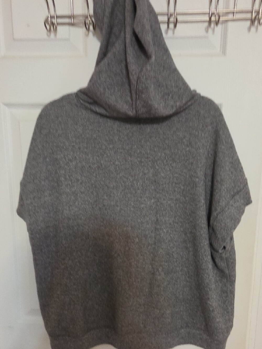 Victoria's Secret Charcoal Gray Zip-Up Hooded Cardigan SMALL Y2K - Picture 3 of 3